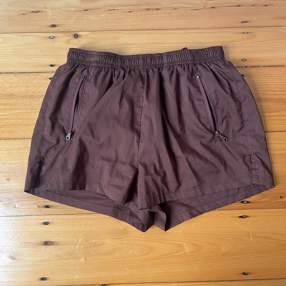 Girlfriend Collective Brown Athletic Shorts